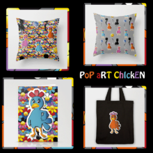 POP ART CHICKENS