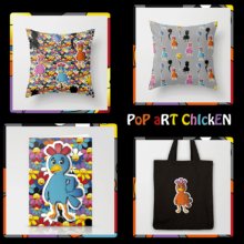 POP ART CHICKENS